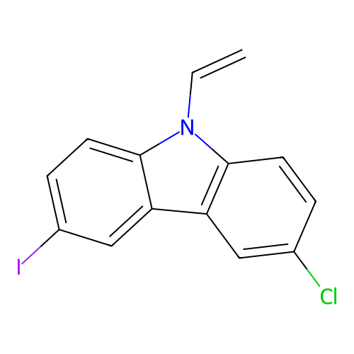 3-Chloro-6-iodo-9-vinyl-9H-carbazole structure