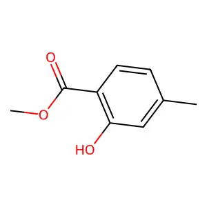Benzoic acid, 2-hydroxy-4-methyl-, methyl ester structure