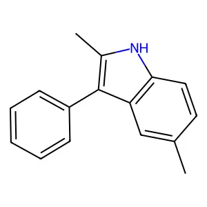 2,5-dimethyl-3-phenyl-1H-indole structure