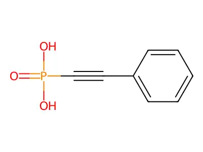 P-(2-Phenylethynyl)phosphonic acid structure