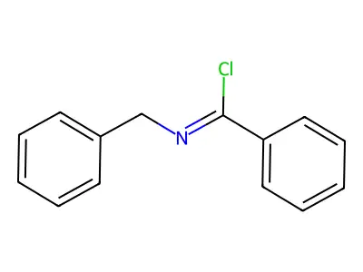 Benzenecarboximidoyl chloride, N-(phenylmethyl)- structure
