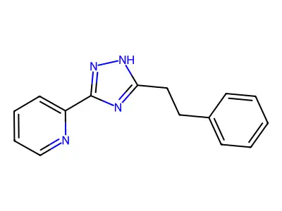 2-[3-(2-phenylethyl)-1H-1,2,4-triazol-5-yl]pyridine structure