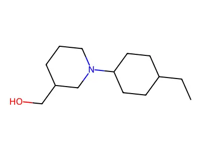 3-Piperidinemethanol,1-(4-ethylcyclohexyl)- structure