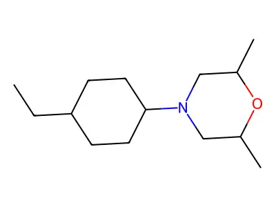 4-(4-Ethylcyclohexyl)-2,6-dimethylmorpholine structure