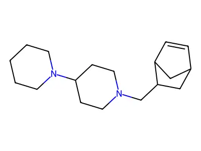 1-(5-Bicyclo[2.2.1]hept-2-enylmethyl)-4-piperidin-1-ylpiperidine structure