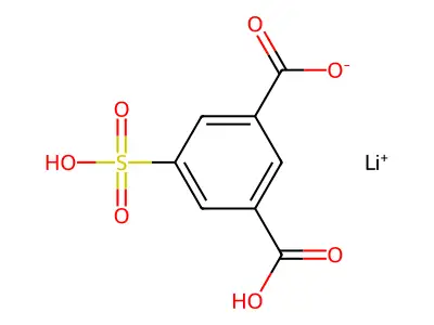 5-Sulfoisophthalic acid monolithium salt structure