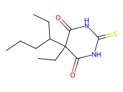 硫替比妥 structure