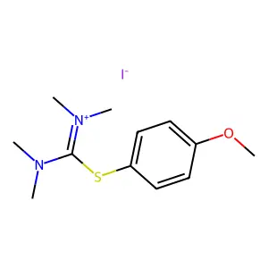 Tetramethylthiouronium iodide,S-(4-methoxyphenyl structure
