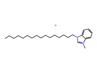 1-Hexadecyl-3-methyl-1H-benzo[d]imidazol-3-ium bromide structure
