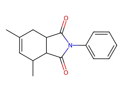 4,6-Dimethyl-2-phenyl-3a,4,7,7a-tetrahydroisoindole-1,3-dione structure