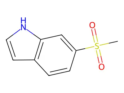 6-methanesulfonyl-1H-indole structure