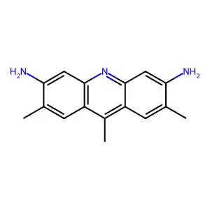 2,7,9-Trimethyl-3,6-acridinediamine structure