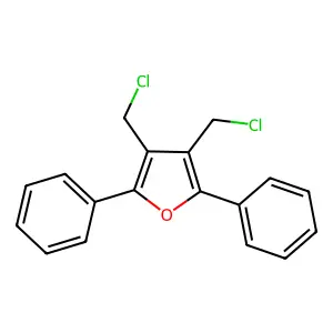 3,4-Bis(chloromethyl)-2,5-diphenylfuran structure