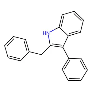 2-benzyl-3-phenyl-1H-indole structure