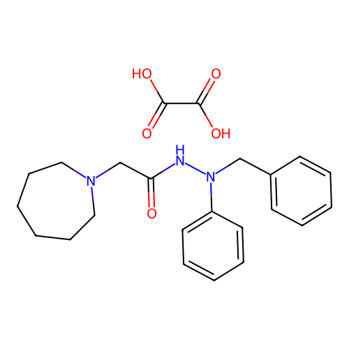 Azepan-1-yl-acetic acid N'-benzyl-N'-phenyl-hydrazide structure
