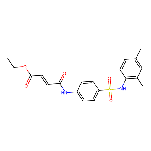 ethyl (2E)-4-({4-[(2,4-dimethylphenyl)sulfamoyl]phenyl}amino)-4-oxobut-2-enoate structure