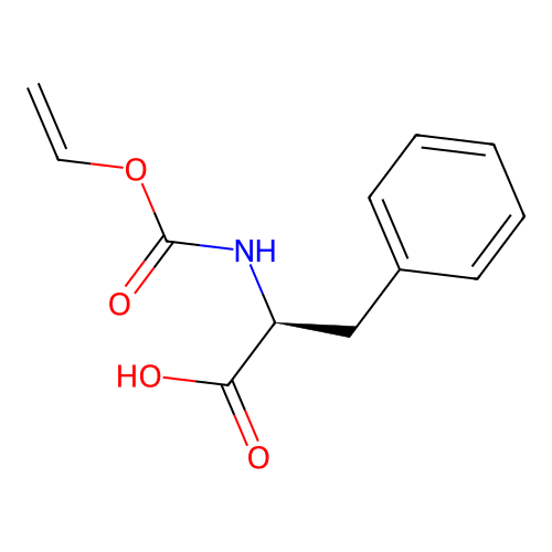 3-Phenyl-N-((vinyloxy)carbonyl)-L-alanine structure