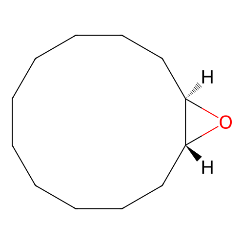 trans-Cyclododecene oxide structure