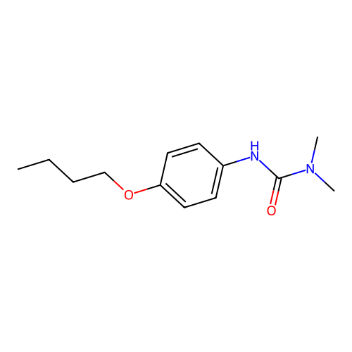 (dimethylamino)-N-(4-butoxyphenyl)carboxamide structure