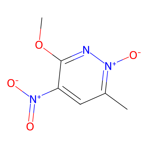 3-Methoxy-6-methyl-4-nitropyridazine 1-oxide structure