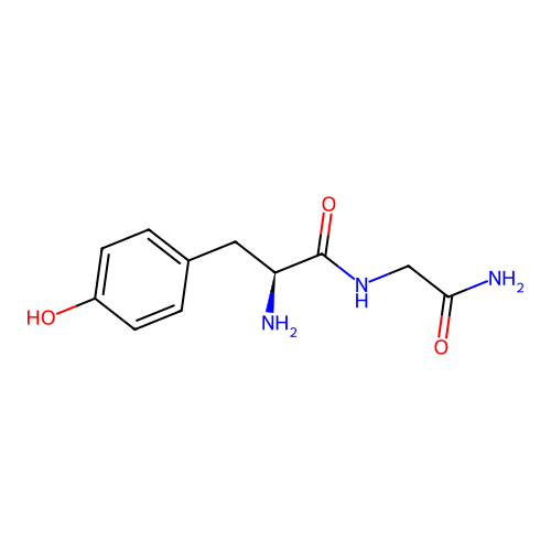 l-Tyrosylglycinamide structure