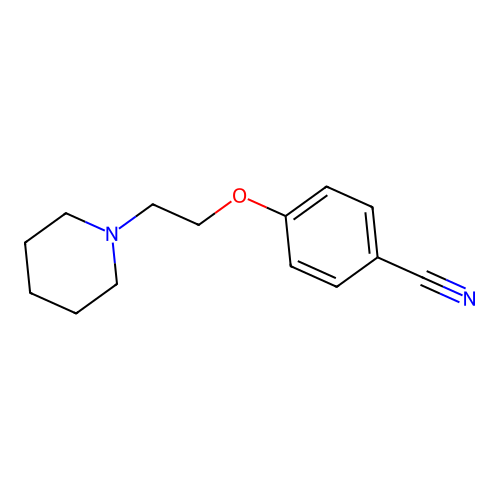 4-(2-Piperidin-1-ylethoxy)benzonitrile structure