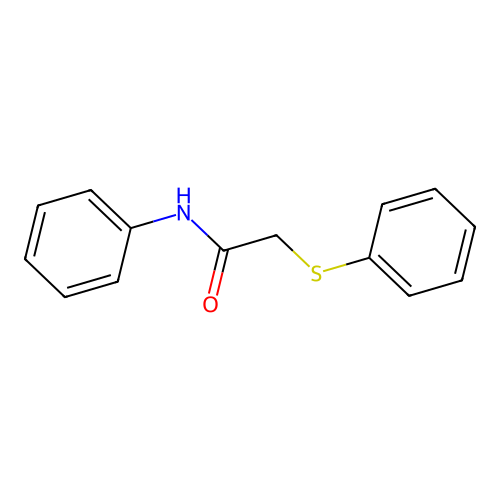 N-phenyl-2-phenylsulfanylacetamide structure