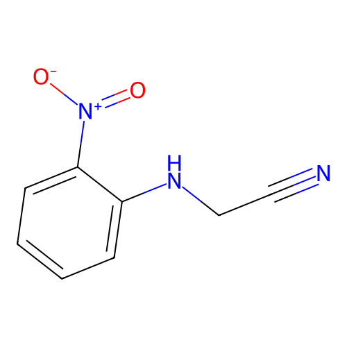 Acetonitrile, [(2-nitrophenyl)amino]- structure