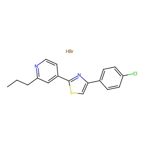 4-[4-(4-Chloro-phenyl)-thiazol-2-yl]-2-propyl-pyridine structure