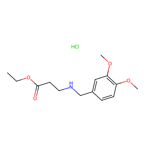 3-(3,4-Dimethoxy-benzylamino)-propionic acid ethyl ester structure