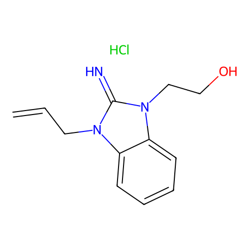 2-(3-allyl-2-imino-2,3-dihydro-1H-benzo[d]imidazol-1-yl)ethanol hydrochloride structure
