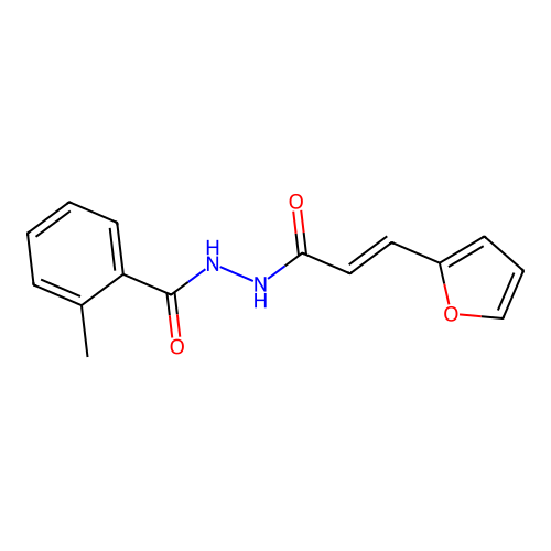 (E)-N'-(3-(furan-2-yl)acryloyl)-2-methylbenzohydrazide structure