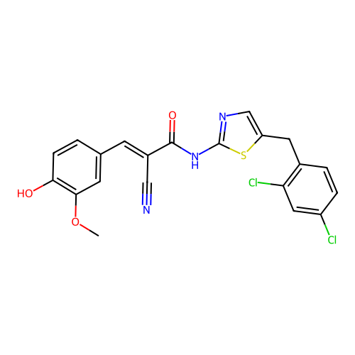 C21H15Cl2N3O3S structure