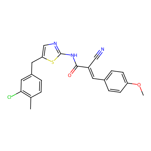 C22H18ClN3O2S structure