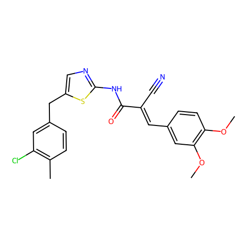 C23H20ClN3O3S structure