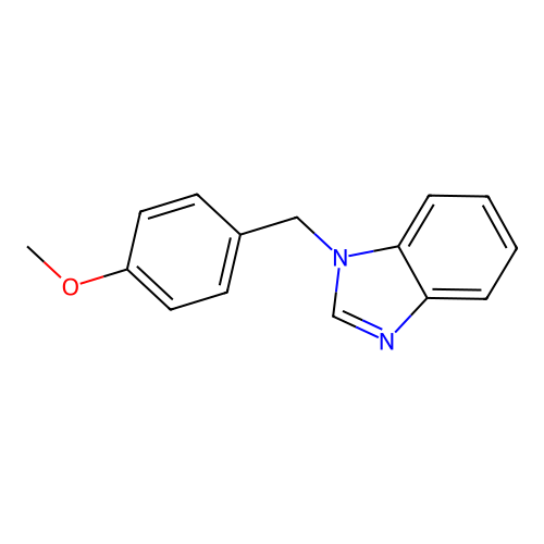 1-[(4-methoxyphenyl)methyl]-1H-1,3-benzodiazole structure