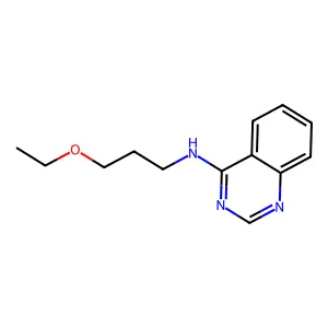 N-(3-ethoxypropyl)quinazolin-4-amine structure