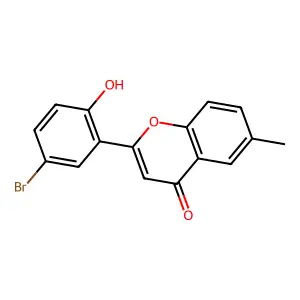 2-(5-bromo-2-hydroxyphenyl)-6-methyl-4H-chromen-4-one structure