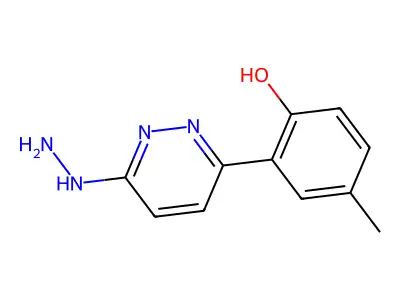2-(6-Hydrazinopyridazin-3-yl)-4-methylphenol structure