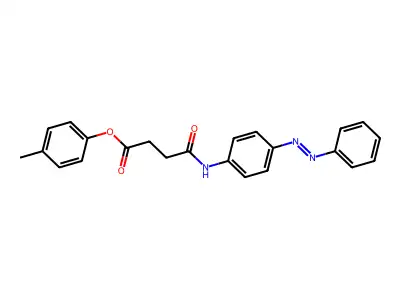(4-methylphenyl) 4-oxo-4-(4-phenyldiazenylanilino)butanoate structure