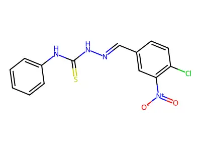 1-[(4-Chloro-3-nitrophenyl)methylideneamino]-3-phenylthiourea structure