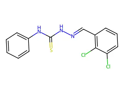 1-[(2,3-Dichlorophenyl)methylideneamino]-3-phenylthiourea structure