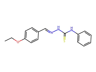 1-[(4-Ethoxyphenyl)methylideneamino]-3-phenylthiourea structure