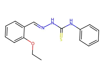 1-[(2-Ethoxyphenyl)methylideneamino]-3-phenylthiourea structure