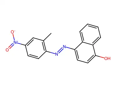 1-Naphthalenol, 4-[2-(2-methyl-4-nitrophenyl)diazenyl]- structure