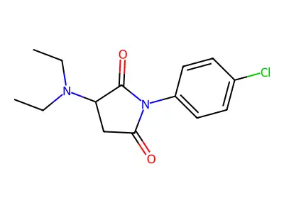 1-(4-Chlorophenyl)-3-(diethylamino)pyrrolidine-2,5-dione structure