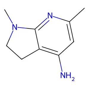 1,6-dimethyl-2,3-dihydro-1H-pyrrolo[2,3-b]pyridin-4-amine structure