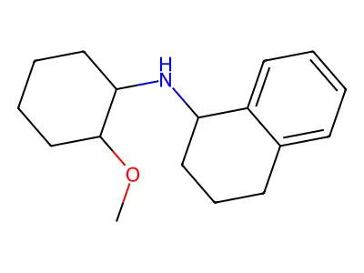 N-(2-methoxycyclohexyl)-1,2,3,4-tetrahydronaphthalen-1-amine structure