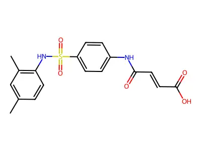 (E)-4-{4-[(2,4-Dimethylanilino)sulfonyl]anilino}-4-oxo-2-butenoic acid structure