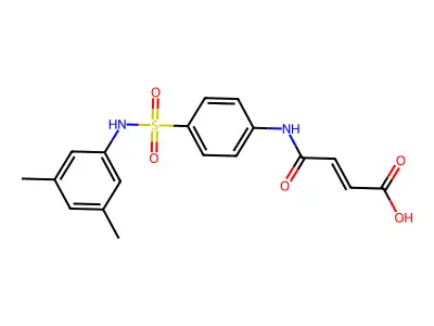 (E)-4-{4-[(3,5-Dimethylanilino)sulfonyl]anilino}-4-oxo-2-butenoic acid structure